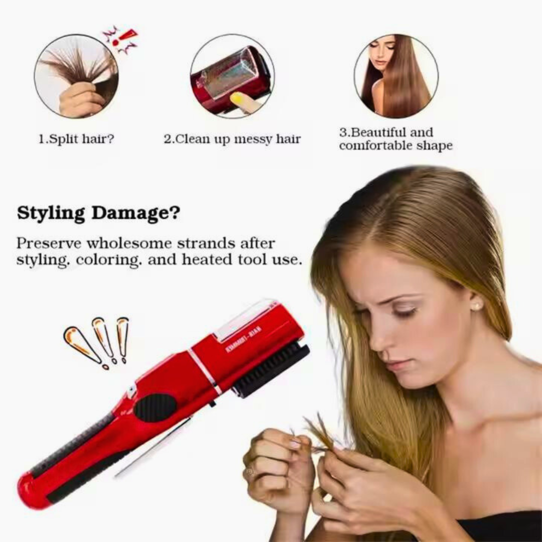Fasiz Cordless Split End Hair Trimmer – Remove Split Ends Without Cutting Length