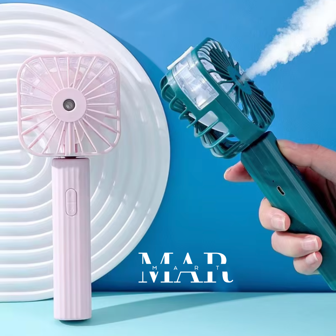 Mini Portable Rechargeable Fan – গরমে ঠাণ্ডা হাওয়ার সেরা সঙ্গী | MAR Mart