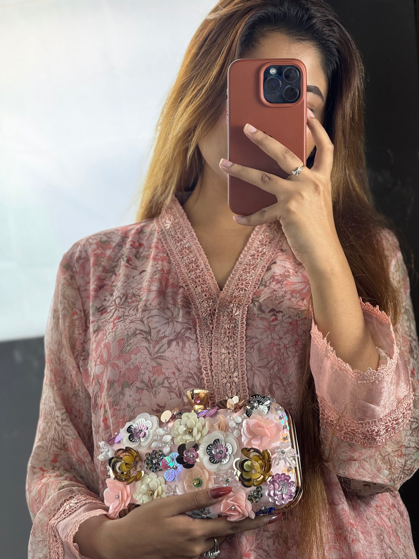 Wedding Purse with Long Chain