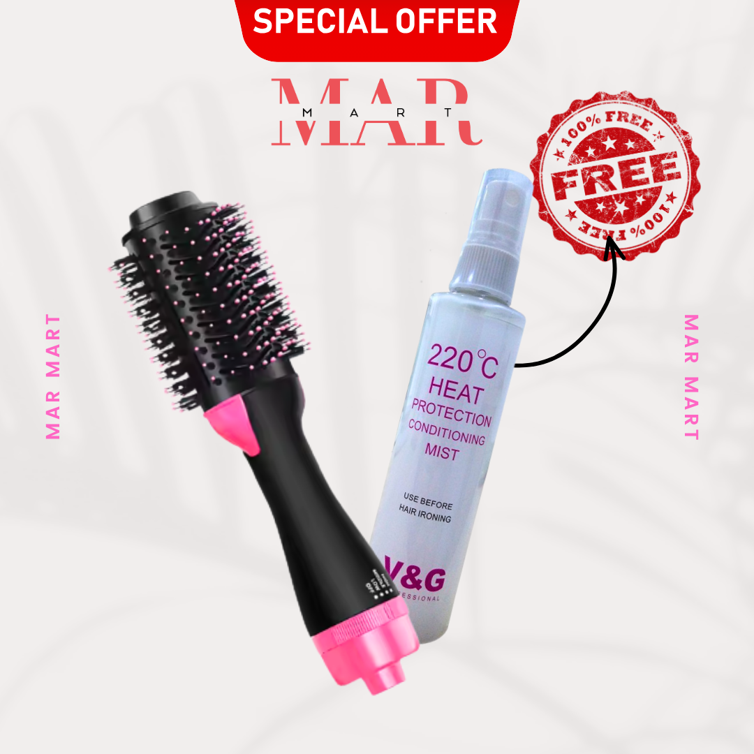 4 in 1 Hair Dryer & Styler + ফ্রি Heat Protection Spray!!