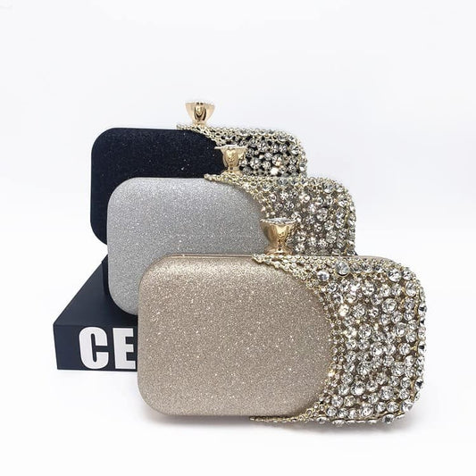 Glitter and stone purse