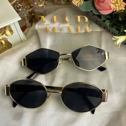 Celine 18K Premium Sunglass – Oval & Diamond Shape