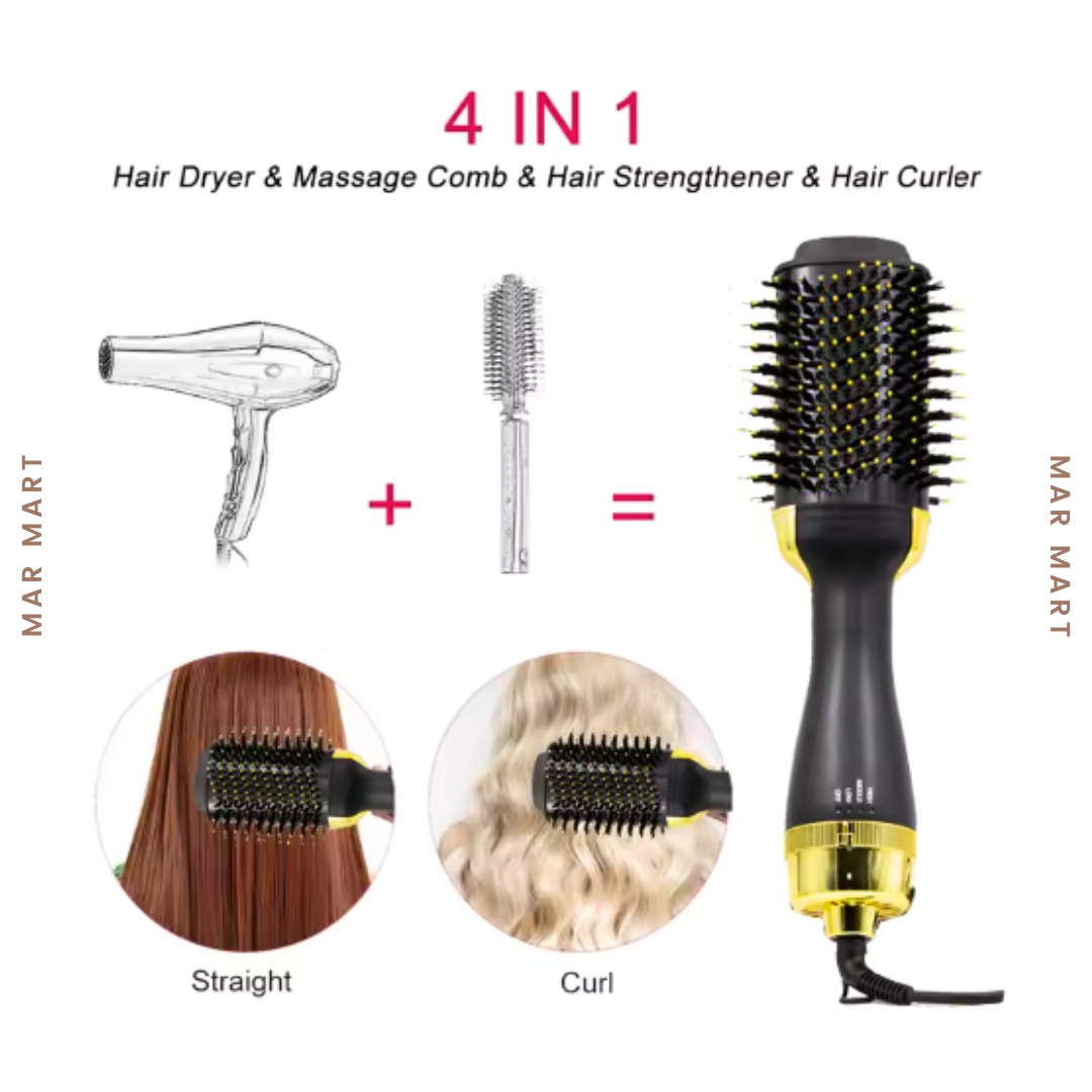 4 in 1 Hair Dryer & Styler + ফ্রি Heat Protection Spray!!