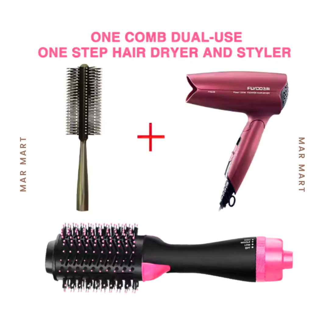 4 in 1 Hair Dryer & Styler + ফ্রি Heat Protection Spray!!