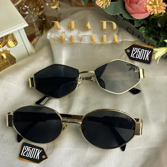 Celine 18K Premium Sunglass – Oval & Diamond Shape
