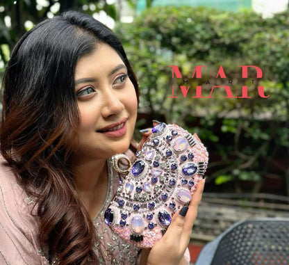 Big Stone Purse – Luxury Crystal Clutch